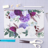 Hibiskus zum Abpacken von Gewebepapier auf dem Whi Seidenpapier (Handwerk)