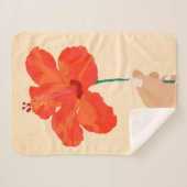 Hibiskus Zuneigung Sherpadecke (Vorderseite (Horizontal))