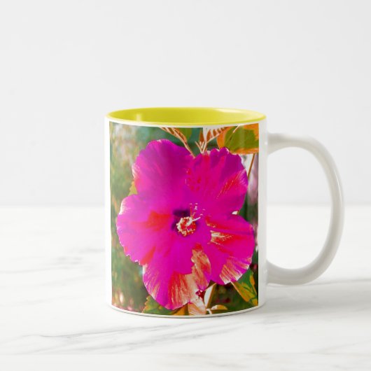 Hibiskus Zweifarbige Tasse (Rechts)