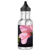 Hibiskusblüte im Profil Edelstahlflasche (Rechts)