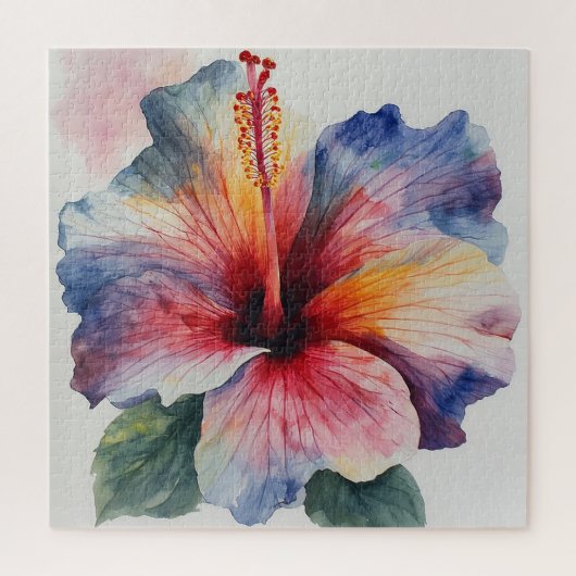 Hibiskusblüte Puzzle (Vertikal)