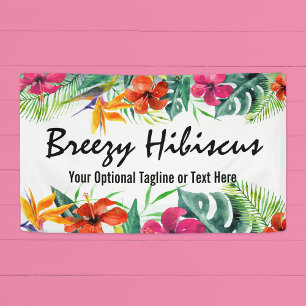 Hibiskusblüte Tropisches Paradies Hawaiianische Bl Banner
