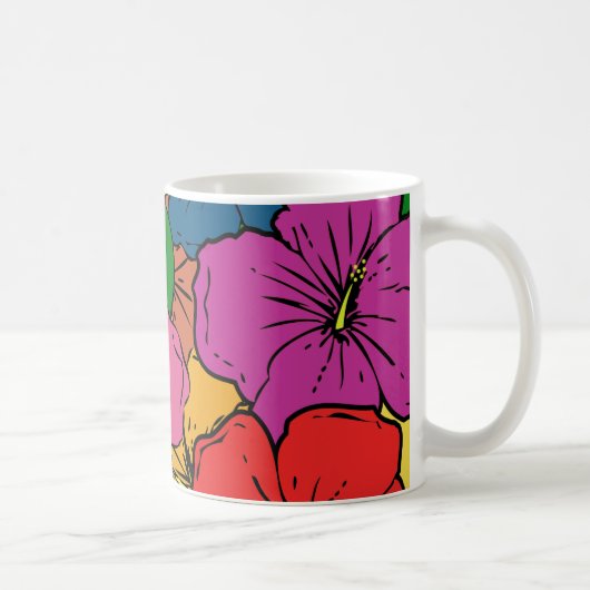 Hibiskusblüten #5 kaffeetasse (Rechts)