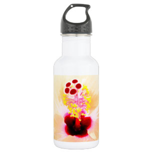 Hibiskusblüten-Fotografie Edelstahlflasche