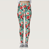 Hibiskusblüten  leggings (Vorderseite)