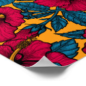 Hibiskusblüten Poster (Ecke)