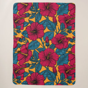 Hibiskusblüten Sherpadecke