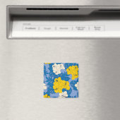 Hibiskusblüten und Blätter Magnet (In Situ (Geschirrspüler))