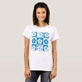 Hibiskusblütenmuster T-Shirt (Vorne ganz)