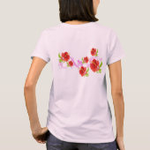 Hibiskusbrisen-Behälterspitze T-Shirt (Rückseite)