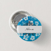 Hibiskusname hier button (Vorne & Hinten)