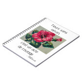 Hibiskusrose in zarten Pixeln Notizblock (Linke Seite)