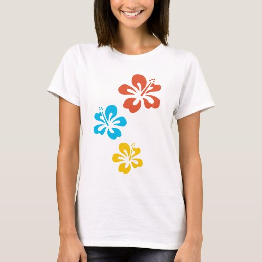 Hibiskust-shirt T-Shirt (Vorderseite)