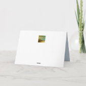 Hibuscus im Paradies Geburtstagskarte Feiertagskarte (Rückseite)