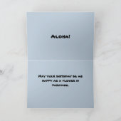 Hibuscus im Paradies Geburtstagskarte Feiertagskarte (Innenseite)