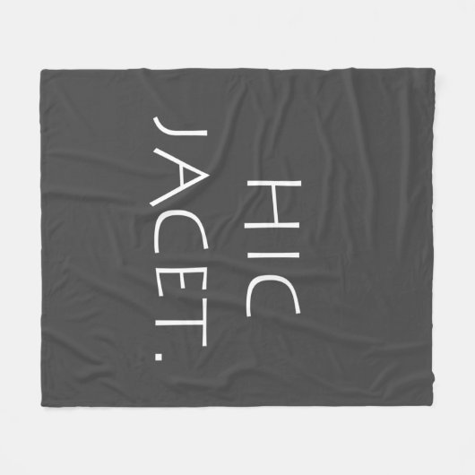Hic Jacet Fleecedecke (Vorderseite (Horizontal))