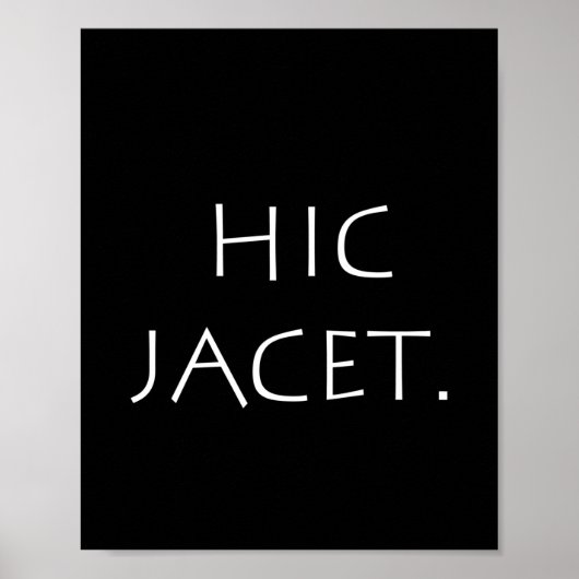 Hic Jacet Poster (Vorne)