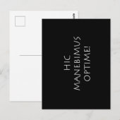 Hic manebimus optime postkarte (Vorne/Hinten)