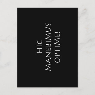Hic manebimus optime postkarte