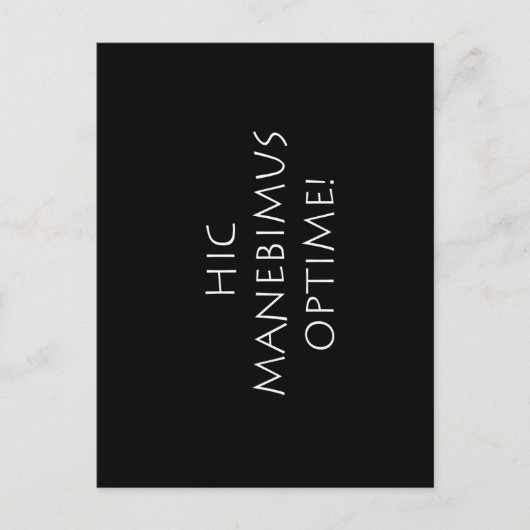 Hic manebimus optime postkarte (Vorderseite)