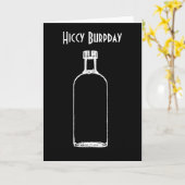 Hiccy Burpday / Happy Birthday mit Alkohol Karte (Gelbe Blume)