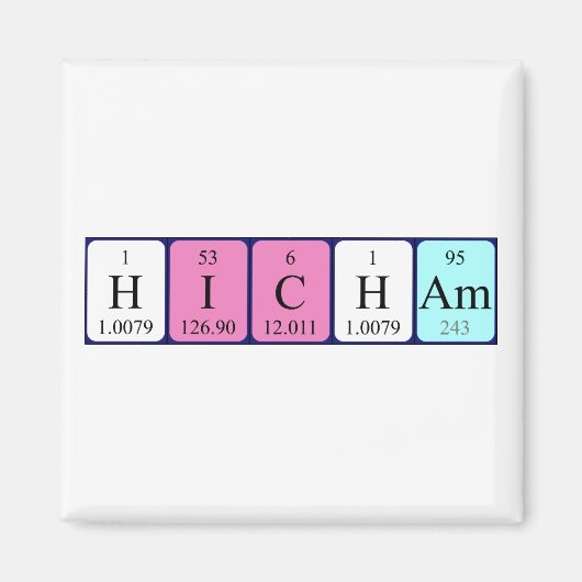 Hicham-Periodenmagnet Magnet (Vorne)
