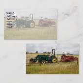 Hichten auf den Feldern der Golden Ranch Visitenkarte (Vorne/Hinten)