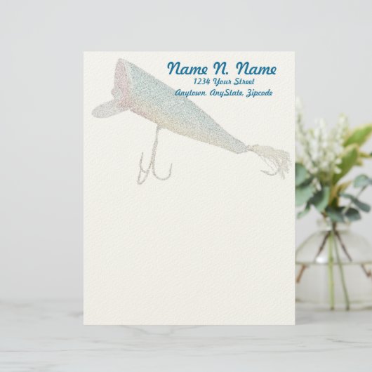 Hickey do Beachcomber Antique Lure Letterhead Briefkopf (Stehend Vorderseite)