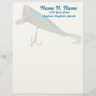 Hickey do Beachcomber Antique Lure Letterhead Briefkopf
