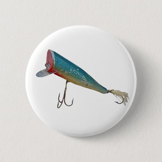 Hickey do Beachcomber Vintag Fishing Lure Series Button (Vorderseite)