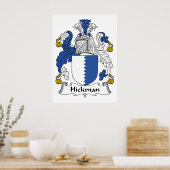Hickman Familienwappen Poster (Küche)