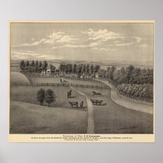 Hickmann, Nebraska Poster (Vorne)