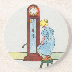 Hickory, dickory, dock! Die Maus lief die Uhr hoch Untersetzer