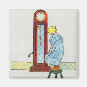 Hickory, Dickory, Dock Mutter Gänse Kinderzimmer R Magnet (Vorne)