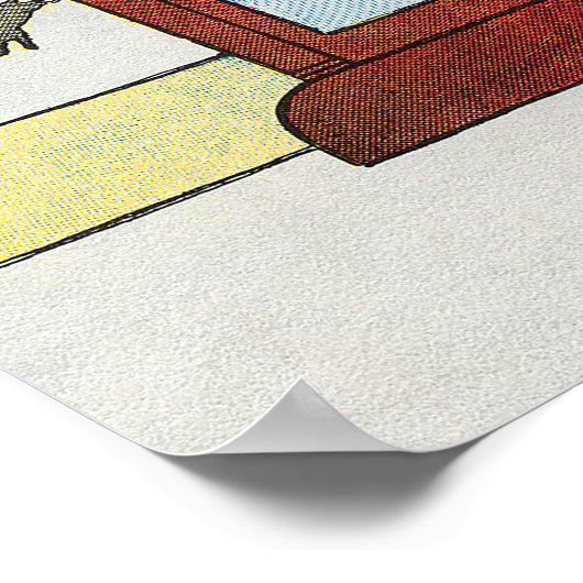 Hickory, Dickory, Dock Mutter Gänse Kinderzimmer R Poster (Ecke)