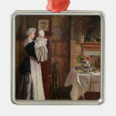 Hickory, Dickory, Dock Ornament Aus Metall (Vorne)