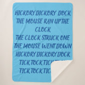 Hickory Dickory Dock Sherpadecke (Vorderseite)