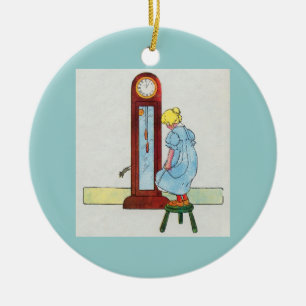  Hickory, Feilschen, Dock! Die Maus rannte die Uhr Keramikornament