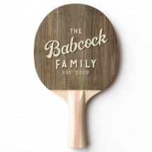 Hickory Holz Retro Familienname & Jahr