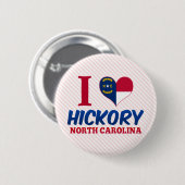 Hickory, North Carolina Button (Vorne & Hinten)