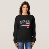 Hickory North Carolina USA Staat Amerika Reisen Sweatshirt (Vorne ganz)