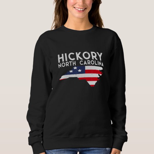 Hickory North Carolina USA Staat Amerika Reisen Sweatshirt (Vorderseite)