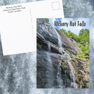 Hickory Nut Falls Chimney Rock NC Wasserfall Postkarte