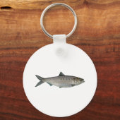 Hickory Shad Watercolor Schlüsselanhänger (Vorderseite)