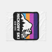 Hickory Ski New York Ski Snowboarden Familie Tr Fleecedecke (Vorderseite (Horizontal))
