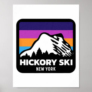 Hickory Ski New York Ski Snowboarden Familie Tr Poster