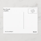 Hickory Tussock Raupe Postkarte (Rückseite)