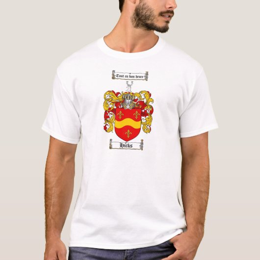 HICKS-FAMILIENWAPPEN - HICKS-WAPPEN T-Shirt (Vorderseite)