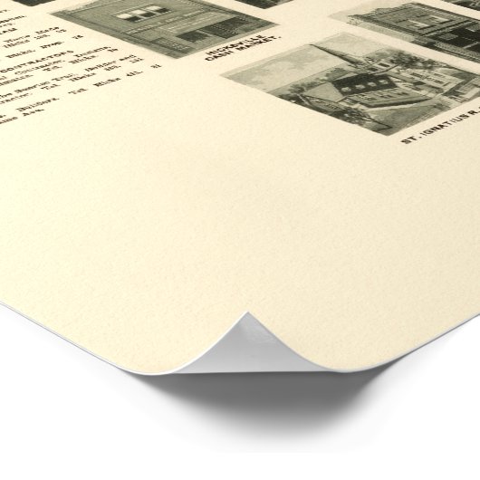 Hicksville, NY Panoramic Map - 1925 Poster (Ecke)