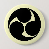 Hidari mitsudomoe, Japan Button (Vorderseite)
